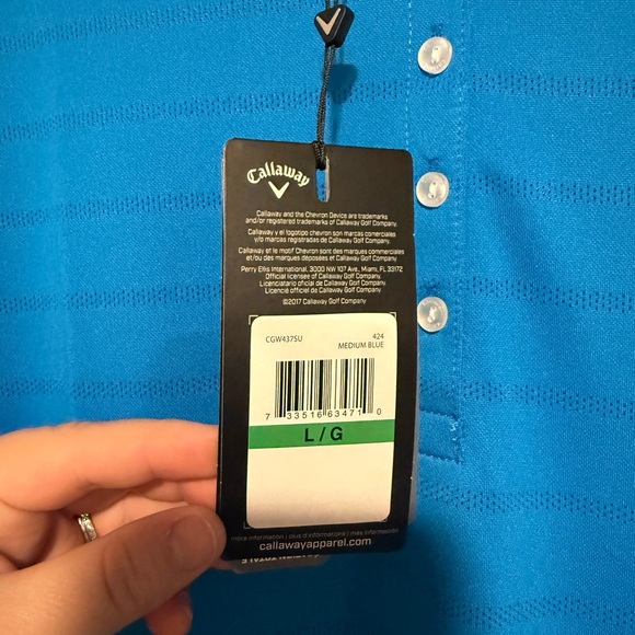 Callaway Women's Blue Golf Shirt - Picture 3 of 4